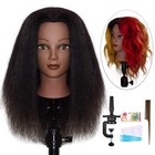 Mannequins Head 16  100  Real Hair For Manual Braiding Styling Doll Head   Pr   