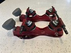 Sure Grip Avenger 45 Plates Size 1 Painted Red 8 5    Length Quad Derby Jam Skates
