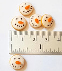 100 Dollhouse Miniature Snowman Christmas Cookies  doll Food Barbi Wholesale Lot