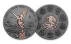 2023 Mexico Libertad 1 Onza Black Ruthenium Overlay W pink Gold Devices - Rare 