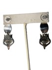 Vintage Sterling Silver 925 Mexico Taxco Dangle Sly Fox Pierced Earrings
