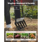 5 Tine Broad Fork Tool Heavy Duty U-shaped Pitch Fork For Gardening Spading