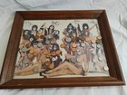Kiss Group Signed Autographed Magazine Poster Picture Naked Women Rock Band