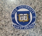 Yale University Vintage Style Logo Patch  Embroidered  Iron On  3 x3 