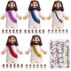 Little Jesus Figures Easter Religious Toys - 30 Pack Mini Jesus 30pcs-5 Colors