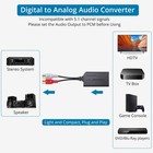 192khz Digital To Analog Audio Converter Spdif To Rca Optical Toslink Adapter