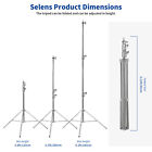 9 2ft Light Stand Tripod Heavy Duty Adjustable Spring Damped Stainless Steel 