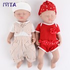 Ivita 15  Adorable Boy girl Reborn Silicone Doll Sleeping Infant Doll Xmas Gifts