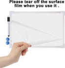 Small Dry Erase Whiteboard 8 5  X 11   Double Sided Aluminum Frame Magnetic Whit