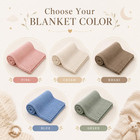 Personalized Ballet Baby Blanket Custom Embroidered Name Girl Keepsake