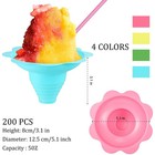 Boao 400 Pieces 5oz 3 1 X 5 1 X 8 Inches   pink  Green  Yellow  Blue 