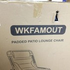 Open Box But Sealed New Wkfamout Folding Lounge Chair Grey Black
