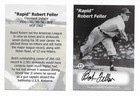 Rapid Robert Bob Feller Signed Autographed Custom Baseball Card Cleveland Indian