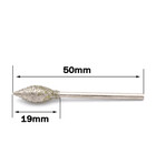 2 35 3mm Diamond Grinding Point 0 8-8mm For Stone Carving Engraving Olive Shaped