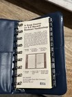 Vintage Address Book By E-z Record 200 Letter  Snap Open Loose Leaf Blue Cover