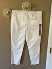 Nine West White Slim Fit Crop Stretch Denim Jeans Five-pocket Women s