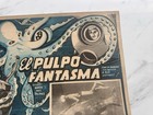 Vintage Mexican Movie Lobby Card  el Pulpo Fantasma  Sci-fi Horror 1950s