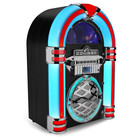 Victor Wilshire Bluetooth Jukebox Radio With Multicolor Led Lighting Black