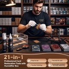 21-in-1 Card Cleaning Repair Kit Humidor Box Psa Tcg Flattening Plates Tool