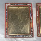     two Vintage Made In Italy Handmade Glass Tesserae  Murano Mini Frames       