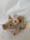 Vintage Steiff Jolly Pig Plush West Germany Original Tags   Button In Ear 7 