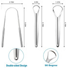Raspador De Lengua Raspadors Limpiadores Para Lenguas Acero Inoxidable 3pzs