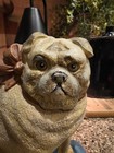 Vintage Department 56 Cast Iron Pug Dog Doorstop- Retired Euc 