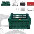 Bike Basket  Foldable 35l Large Capacity Rear Bike Basket  And Foldable Basket