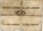 Italian States  prima Repubblica Romana  Banknote 1 1 2 Paoli 1798