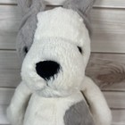 Jellycat Medium Bashful Terrier White grey Dog Stuffed Animal Plush Retired 12    