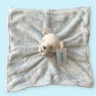 Carters Plush Blue Tan Baby Panda Bear Stripes Security Blanket Lovey Toy  68325