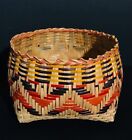 Chitimacha Single Weave Rivercane Basket  Walnut-bloodroot-yellowroot excellent 