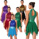 Us Women Lyrical Dress Modern Contemporary Dance Sleeveless Flowy Mesh Skirted