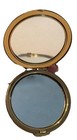 Stratton Enameled Blue Floral With Butterfly Compact Gold Tone Vintage
