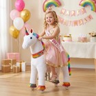 Wonderides Ride On Unicorn Horse Pony Toys For Kids 4-9 Yrs M432 Rainbow Minimal