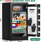 8 5 Cu  Ft  Large Security Safe waterproof And Fireproof Safe  Home Safe With   