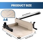 A4 12   Heavy Duty Guillotine Paper Cutter  400sheets Paper Cutters And Trimmer