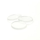 2pcs  2 Sides Flat Round Shape Crystal Glass Dome Cabochon  Flat Round - 40mm
