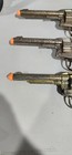 Vintage Western Cap Gun Lot Of 3 Hubley Marshal Texan Jr Kenton Ranger Toypistol