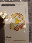 Mickey Mouse Breakfast Two Pin Set Waffle Toast Egg Bacon Disney Pin New Sealed