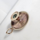Vintage Silverplate On Copper Chamber Candlestick Holder
