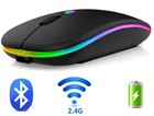2 4ghz Wireless Optical Mouse Usb Rechargeable Rgb Cordless Mice For Pc Laptop