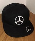 Mercedes Benz Amg Petronas F1 Team Lewis Hamilton Hat Cap Black Racing Logo Euc
