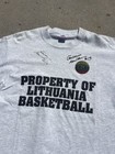 Vintage90s Lithuania Basketball Grateful Dead Signed    ar  nas Mar  iulionis Shirt