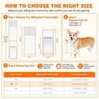 Naizea Dog Door For Sliding Glass Door 74 8  -80 7   Height   Lock For Renters
