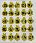 Vtg Hasco Metal Livestock Ear Tags Double Sided Lot 25 Cow Number Ephemera