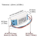  Led Driver 450ma  constant Current Output  39v-83v  input 100-240v Ac-dc   13 