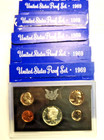 1969-s Us Mint Proof Set 5 Coins W  Box Ogp 40  Silver Kennedy