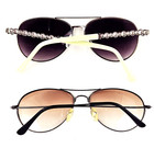 Kids Unisex Sunglasses Lot Of 2 Pair Pilot Style Misc assorted Brands