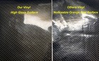 Ultra Gloss 9d Pet Liner Black Carbon Fiber Car Vinyl Wrap Air Release Low Tack